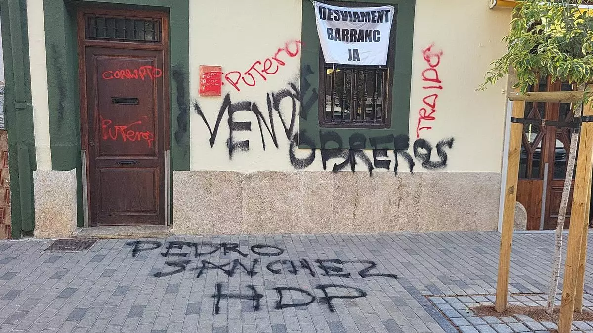 vandalismos sede PSPV Aldaia