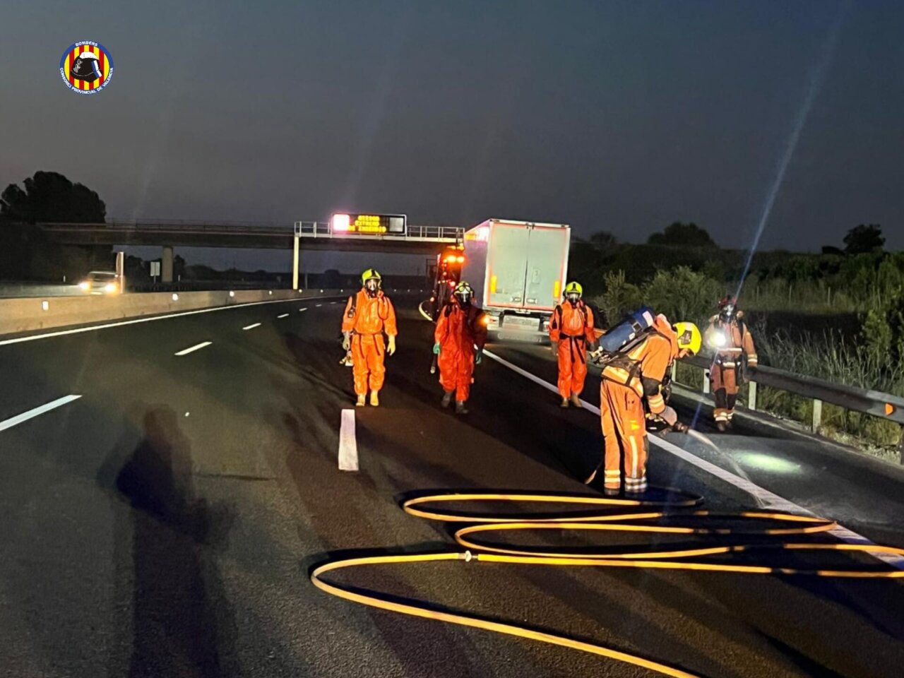 accidente camión materias peligrosas