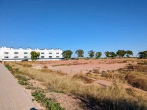 Vista de la construcción de viviendas protegidas en El Puig