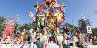 Hoguera ganadora de las Fogueres de Sant Joan en Valencia