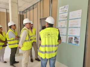 Visita a las obras de ampliación del centro de salud de Almàssera