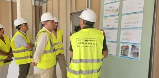 Visita a las obras de ampliación del centro de salud de Almàssera