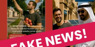 bulos en redes sociales de Benetússer