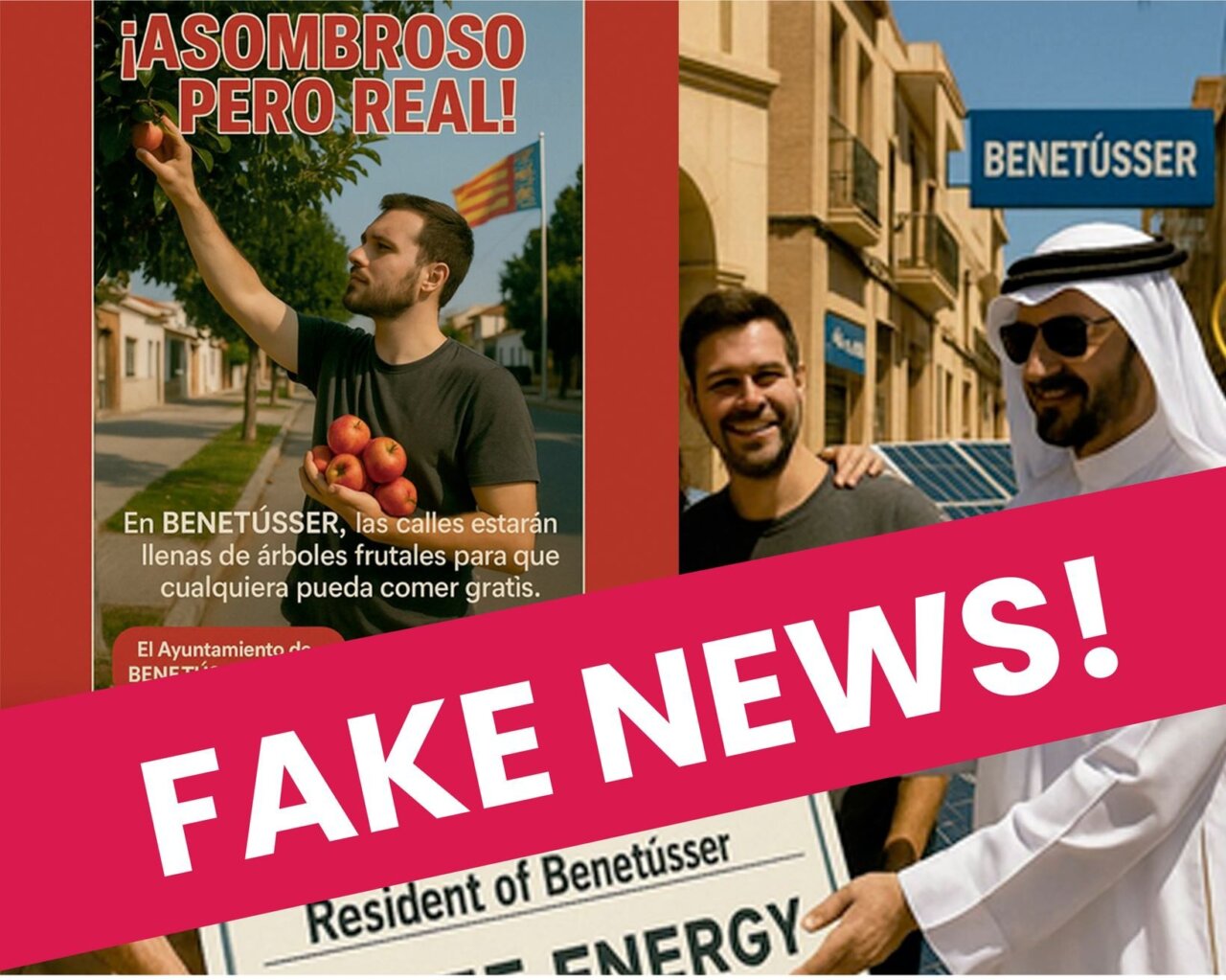 bulos en redes sociales de Benetússer