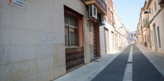 Vista del callejón de Sant Pere Màrtir en Torrent, España