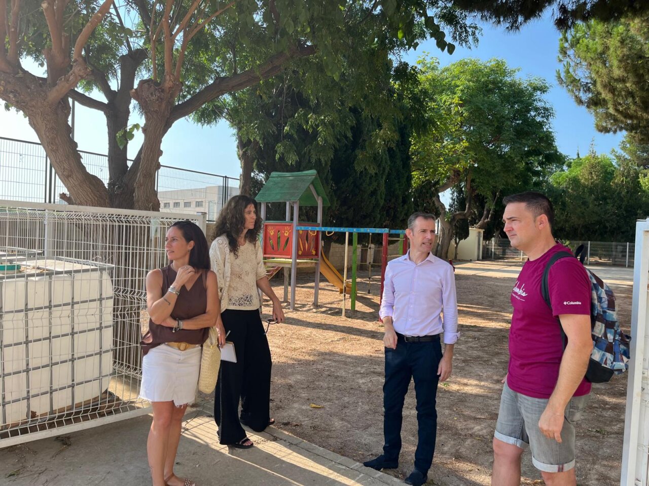 visita obras colegios dañados por la DANA