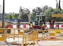 Giner confirma que se están cumpliendo los plazos de ejecución de las obras en Pérez Galdós y Giorgeta obras en Pérez Galdós y Giorgeta