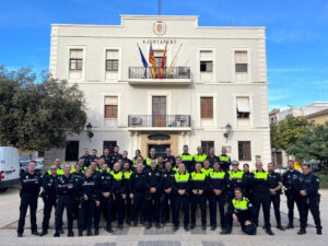 Policia Local Benetusser junto a otras policias