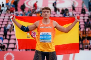 El atleta de Silla Rafa Mahiques hace historia al proclamarse campeón de Europa sub20 de jabalina