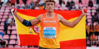 El atleta de Silla Rafa Mahiques hace historia al proclamarse campeón de Europa sub20 de jabalina