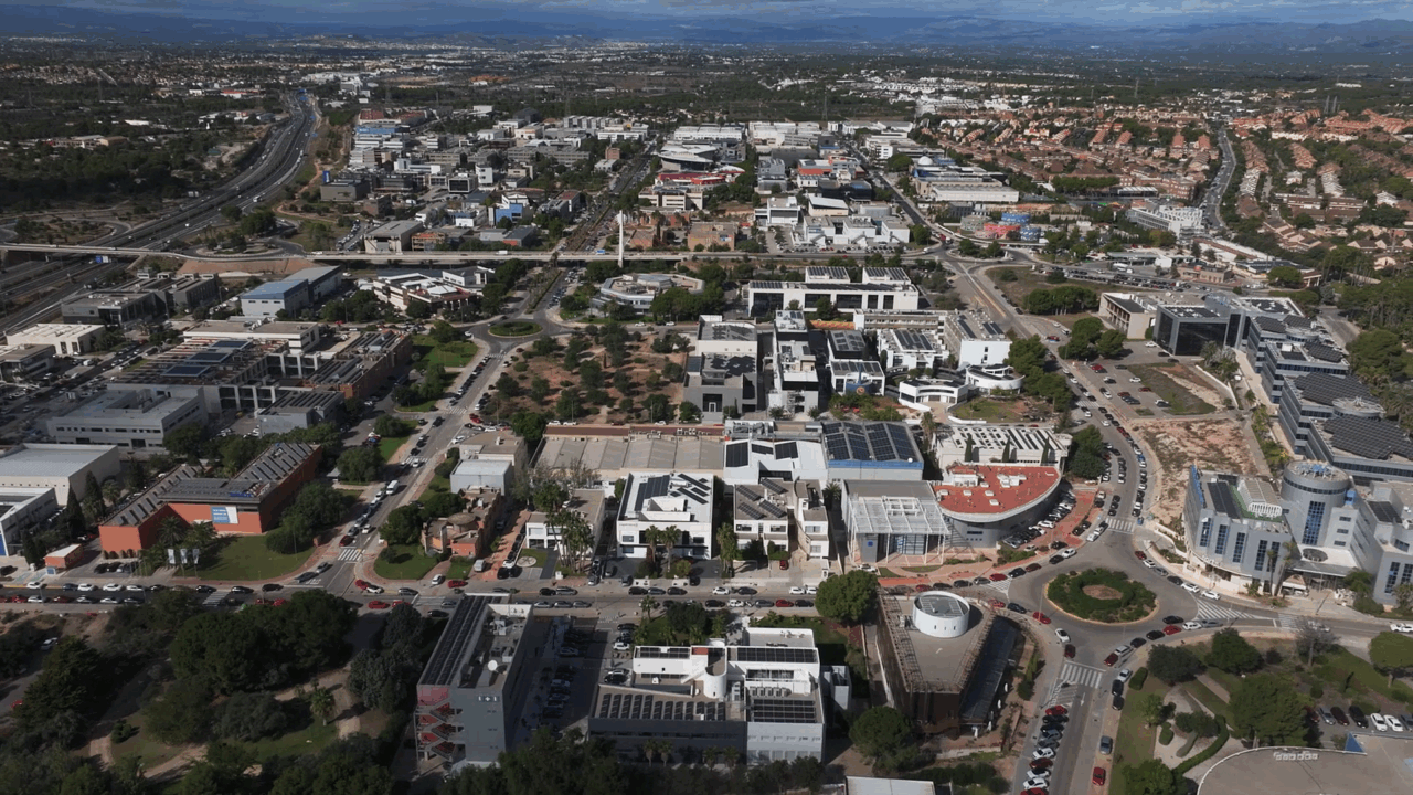 vista aérea polígono industrial Paterna