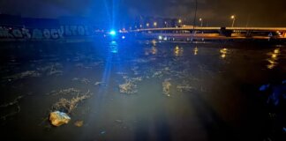 acequia desborbada en la Torre
