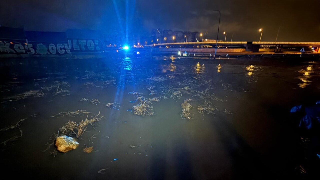 acequia desborbada en la Torre