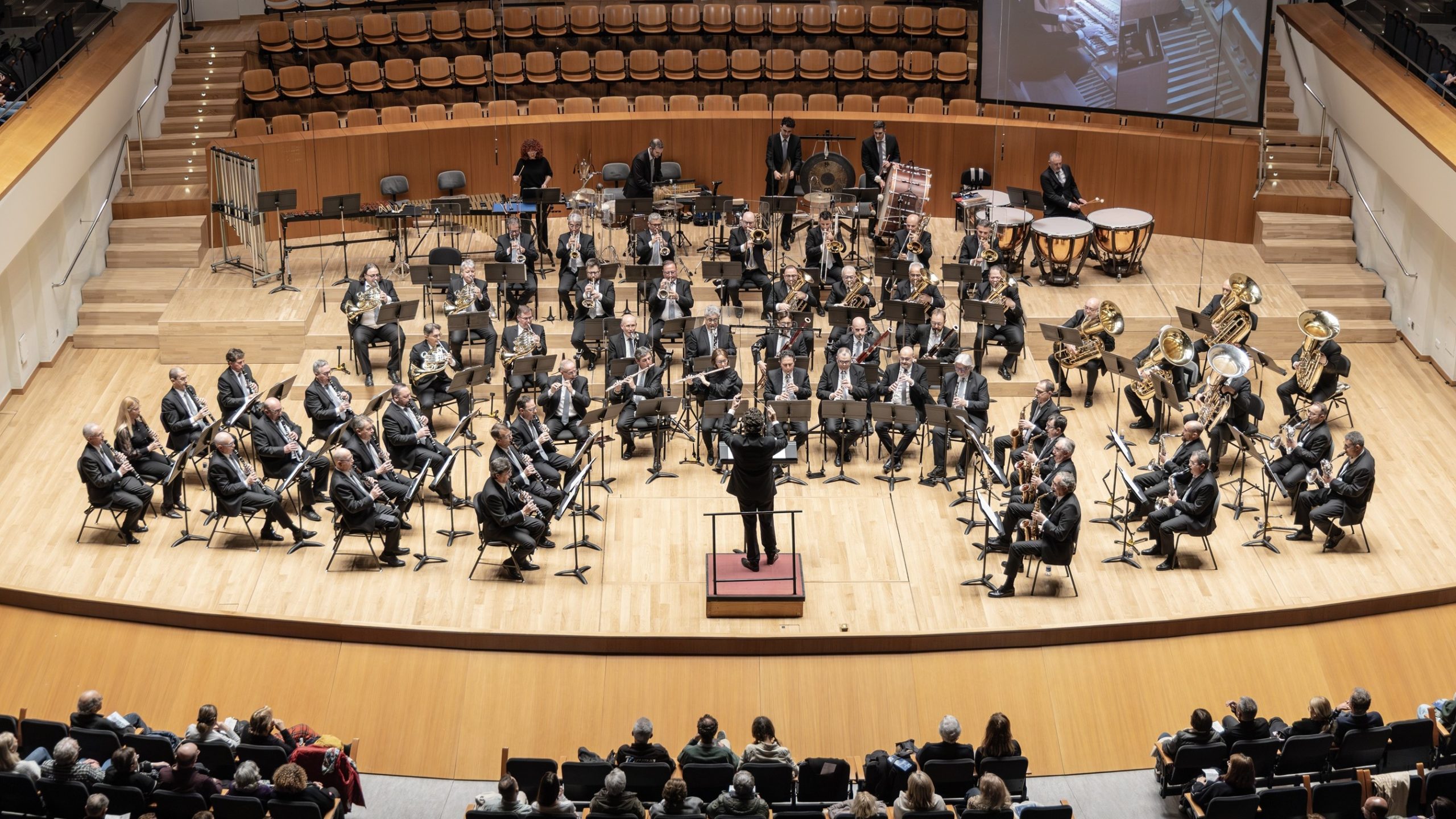 Concierto de la Banda Simfònica Municipal de València en el Palau de la Música.