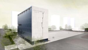 Render del futuro edificio administrativo de los Bomberos de Valencia