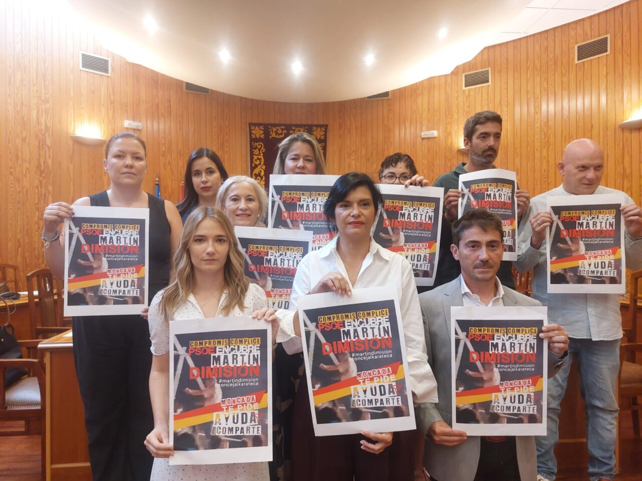 Moncada pleno reprobación concejal karateca