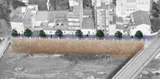 Propuesta de muro de contención en Picanya para el barranc del Poyo