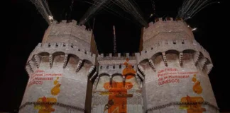 Junta Central Fallera aprueba presupuesto 2026 con énfasis en digitalización y en el 10º aniversario de la UNESCO Fuegos artificiales sobre las Torres de Serranos en Valencia durante el aniversario de las Fallas.