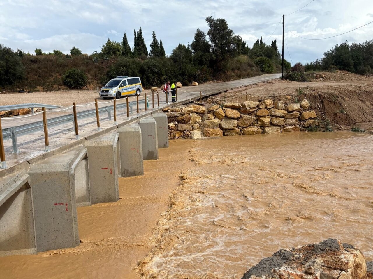 Inundación y daños causados por la DANA Alice en Picassent