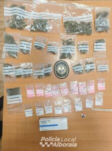 droga decomisada Policía Local Alboraya