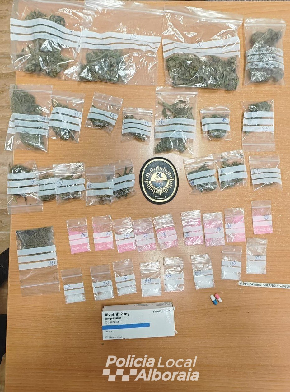 droga decomisada Policía Local Alboraya