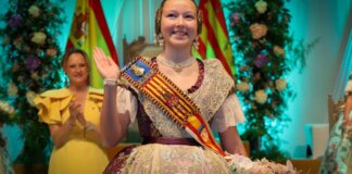 El Auditori celebra la Exaltación de Sara Magán, Fallera Mayor Infantil de Torrent 2026 Sara Magán Miquel en su exaltación como Fallera Mayor Infantil de Torrent 2026