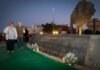 Torrent recuerda a las 11 víctimas de la DANA con un homenaje íntimo en el monumento de Mas del Jutge Acto de homenaje a las víctimas de la DANA en Torrent junto al Bosque de Acero.