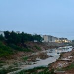 Vista del barranco del Poyo tras lluvias torrenciales