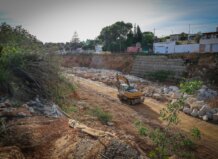 Torrent  Obras de encauzamiento en el barranco de l'Horteta en Torrent