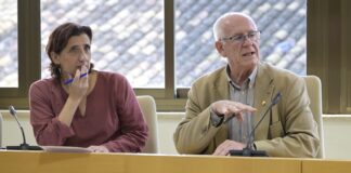 Vicent Císcar y Marian Val en reunión sobre presupuesto municipal
