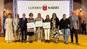 Entrega de premios en Alaquàs durante la celebración del 9 de octubre