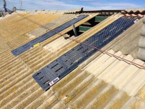 Cubierta de fibrocemento en la Escuela de Capataces Agrícolas de Catarroja