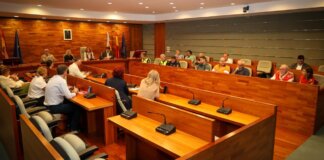 Reunión del CECOPAL en el Ayuntamiento de Torrent con varios participantes