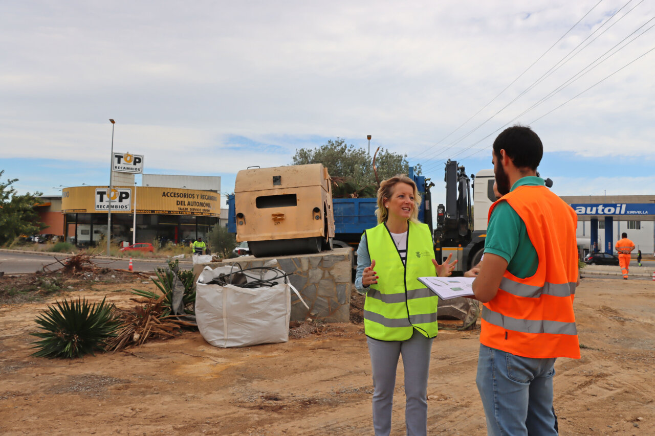 Reunión de trabajo sobre obras de reconstrucción en Xirivella
