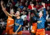 Valencia Basket arrasa en Hungría y firma su máxima anotación europea a domicilio Jugadoras de Valencia Basket celebrando un punto en un partido de EuroLeague Women