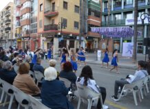 Actuación de baile en Aldaia durante el 25N contra la violencia machista