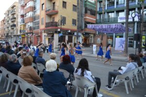 Actuación de baile en Aldaia durante el 25N contra la violencia machista