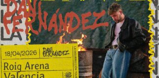 Cartel del concierto de Dani Fernández en Roig Arena