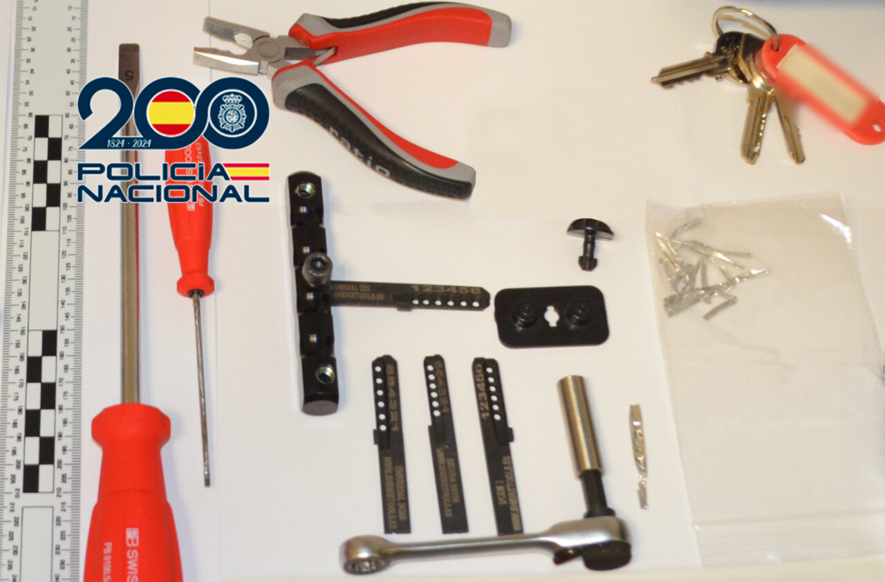 Herramientas utilizadas por la policía para investigar robos