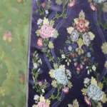 Telas bordadas presentadas para la Corte de Honor Infantil de Valencia 2026