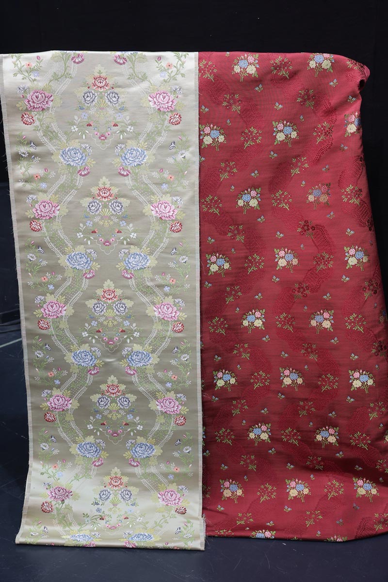 Telas presentadas para la Corte de Honor de la Fallera Mayor Infantil de Valencia 2026