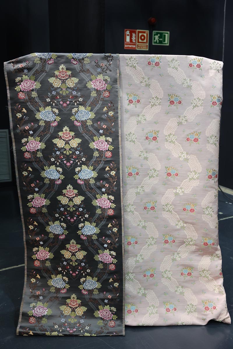 Telas presentadas para la Corte de Honor de la Fallera Mayor Infantil de Valencia 2026