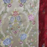 Telas bordadas presentadas para la Corte de Honor Infantil de Valencia 2026