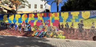 Mural en Manises que homenajea la solidaridad del voluntariado tras la DANA
