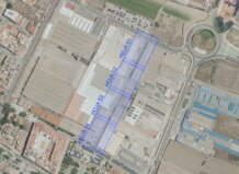 Mapa de intervención en los polígonos industriales de Foios