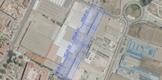 Mapa de intervención en los polígonos industriales de Foios