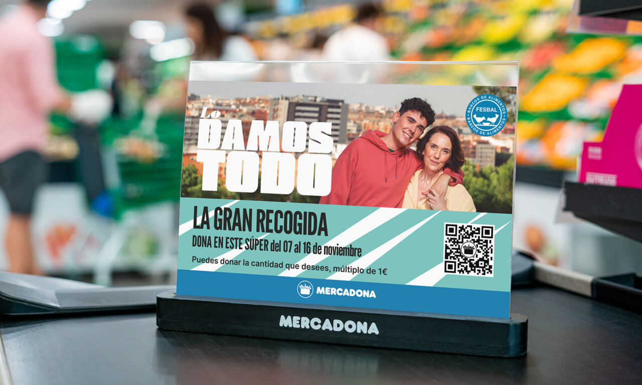 Mercadona participa en la Gran Recogida de Alimentos 2023.