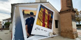 Mural en Picanya de la Fundacion Valencia CF