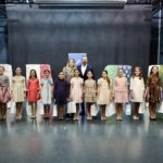 Las telas que lucirá la Corte de Honor Infantil fueron presentadas en Beniparrelltelas en la presentación de la Corte de Honor Infantil.