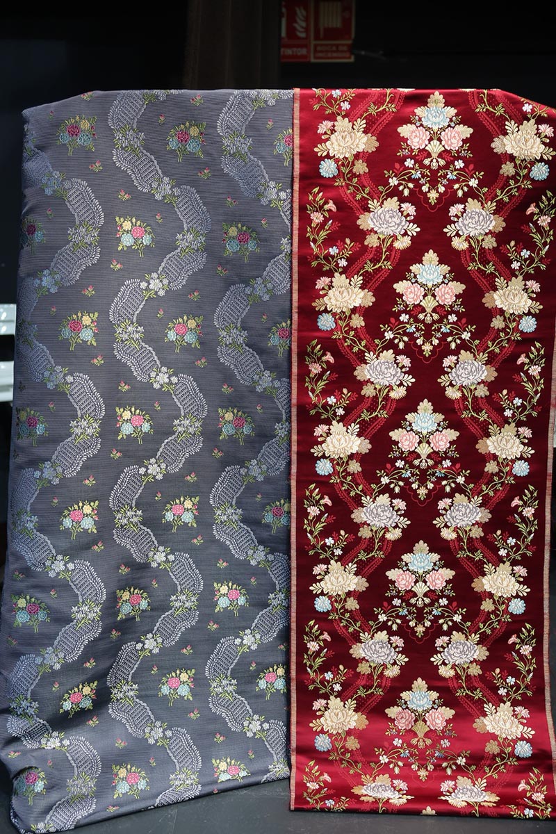 Telas presentadas para la Corte de Honor de la Fallera Mayor Infantil de Valencia 2026